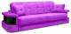 Турин 3 прямой диван-кровать, Д205, ткань Велюр ПТК_Real A 06, венге арт. 5329