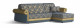 Угловой модульный диван Турин 5, Диван 150+Оттоманка арт. 1417